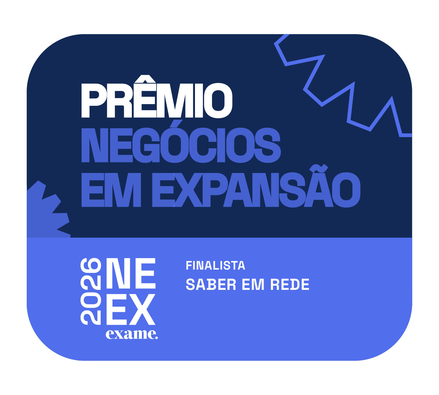 Saber em Rede finalista do Prêmio Negócios em Expansão NEEX Exame 2026